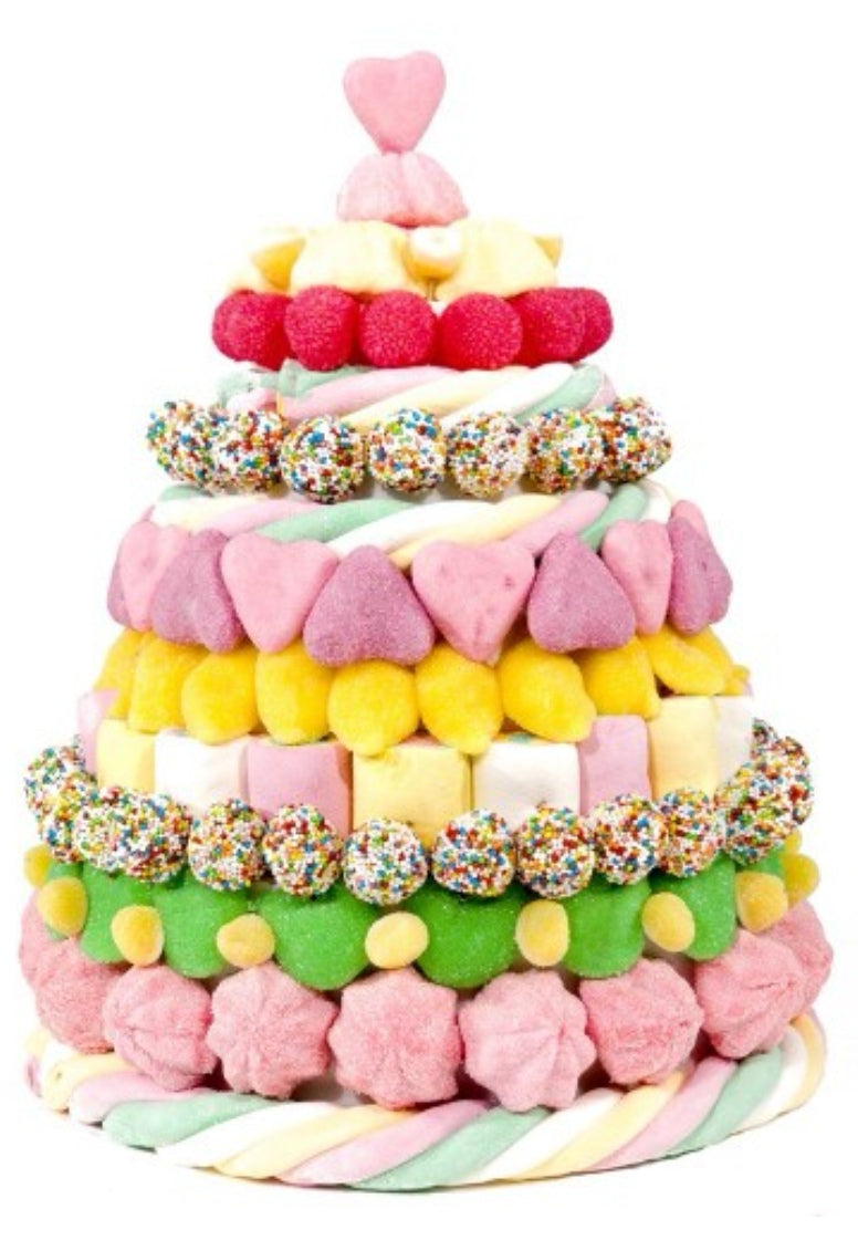 : 🎂Gâteau de Bonbons Personnalisable 20 cm/Diamètres – Une Explosion de Couleurs et de Saveurs ! 🍬✨